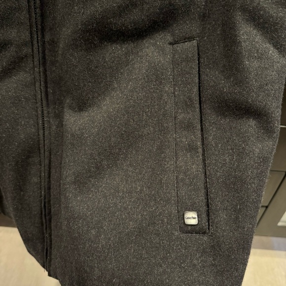 Calvin Klein Wool Blend Zip Up Jacket - Picture 4 of 13